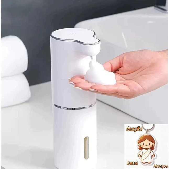 Dispenser Automático de Sabonete com Sensor Recarregável USB