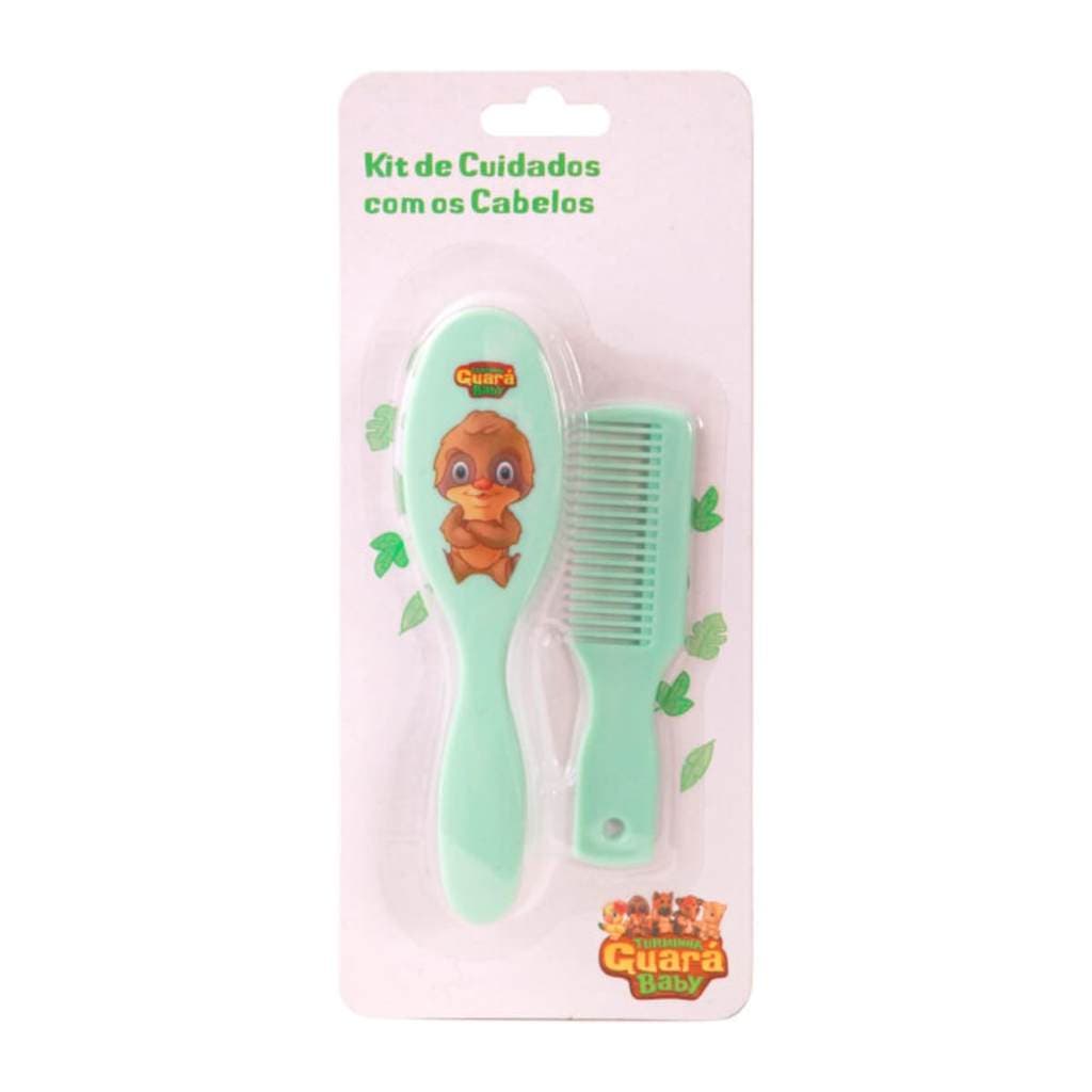 Kit Cuidado P/ Cabelo do Bebê - Verde- Turminha Guara NB