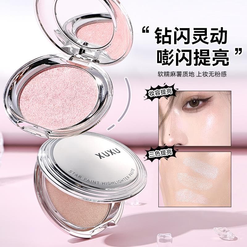 Genuíno XUXU Creme de Alto Brilho Pintado em Cores Monocromático Strobe Star Diamond Quebrado Diamante Flash Fino Brilho