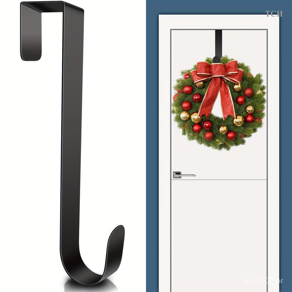 TCH 1 Peça Cabides De Guirlanda De Natal Cabide De Porta Metal Para Decoração Frontal , Sobre Os Ganchos Ação De Graças