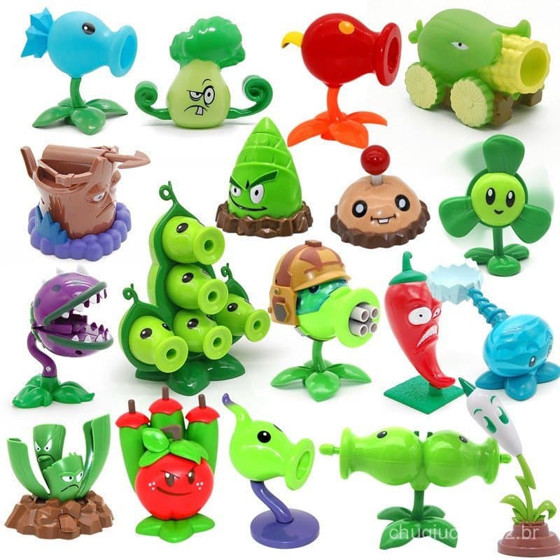Mais recente Jogo De Batalha Plants vs. Zombies Único Zombie Dolls em Massa Figuras De Plantas Pode Lançamento Vinil Plá