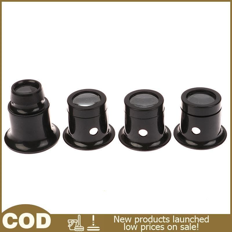 4 Pçs/set Lupa Lupas 5x/10/15x/20x kit De Ferramentas De Reparo De Relógio Jóias Relojoeiro De Vidro