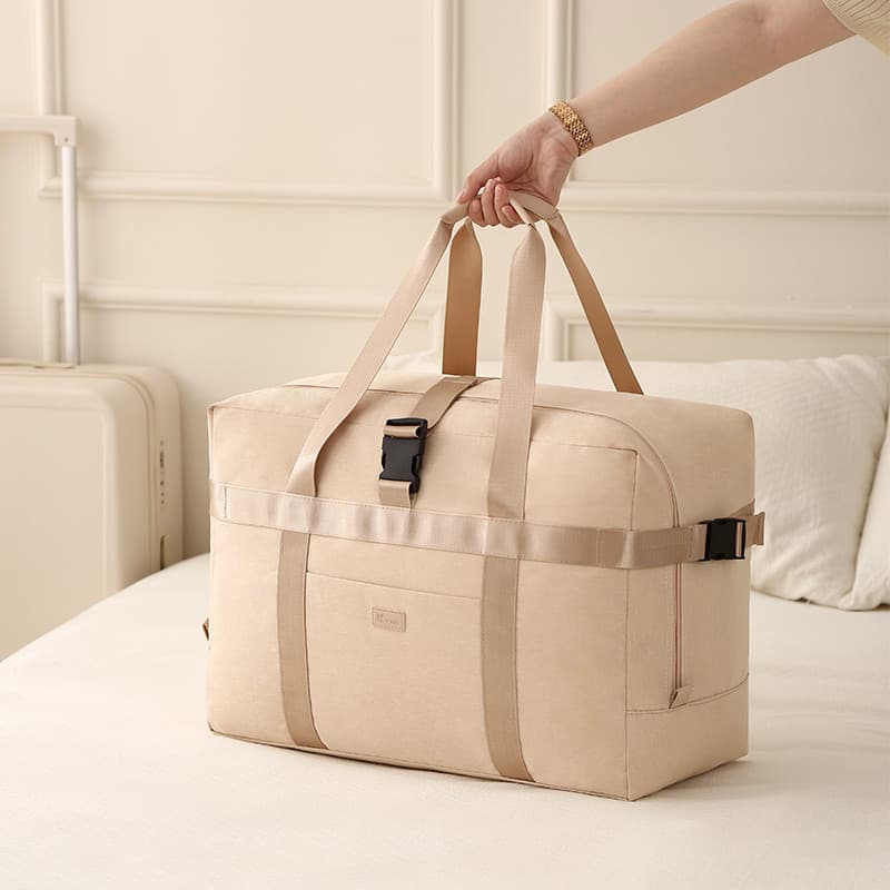 Saco de armazenamento de roupas de viagem saco de embarque portátil bolsa de ombro feminino pode cobrir caso de carrinho