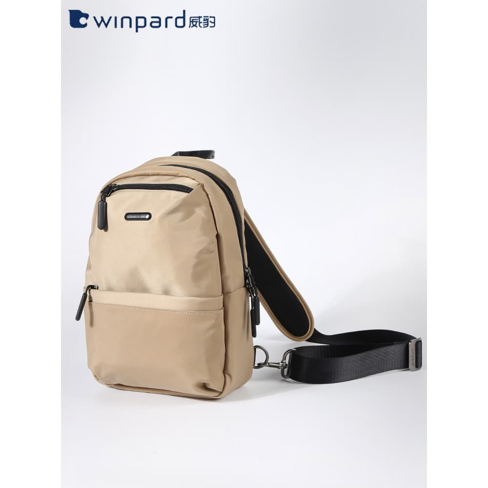 Weibao bolsa de peito masculina bolsa mensageiro bolsa de ombro lona Casual mochila esportiva pequena bolsa de pano Oxfo