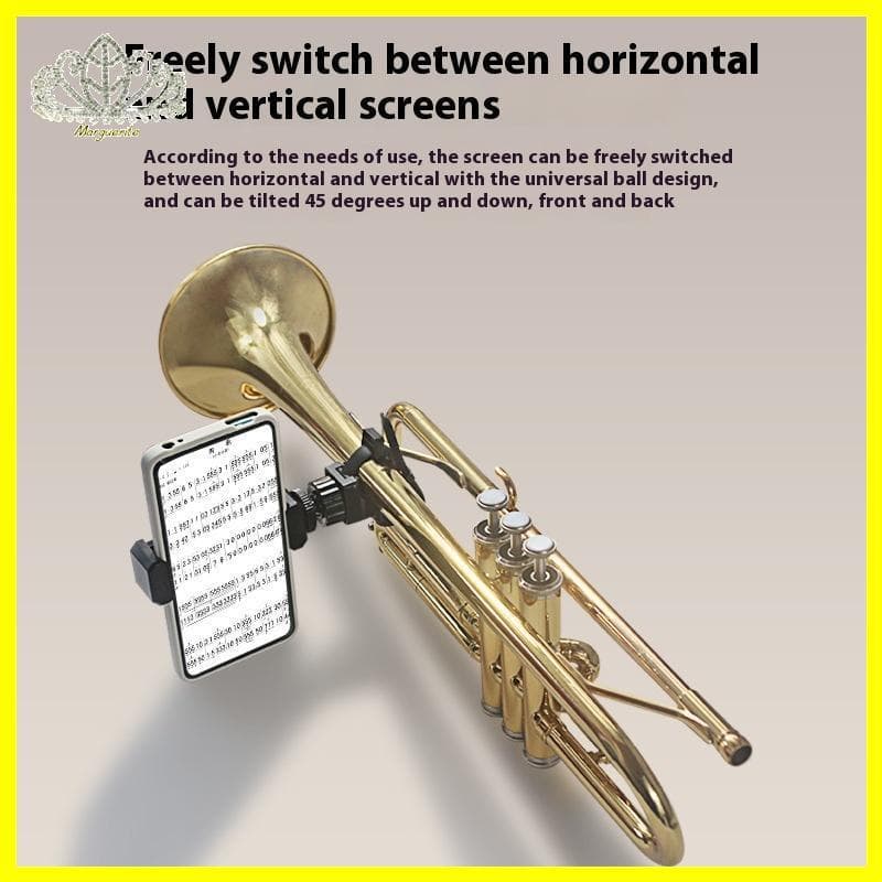 Margu Trompete Lira Suporte De Telefone Ajustável Instrumento Musical Banda De Marcha Para Oboé Trombone Clarinete Erite