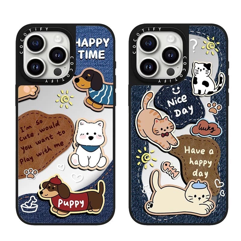 West Highland Dog Adequado para Apple 16promax Capa iphone15pro Espelho 14/13/12 Capa protetora 11