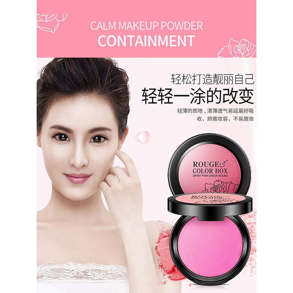 Blush monocromático autêntico Nude maquiagem Natural sol vermelho feminino rosa Rouge influenciador mesmo estilo fixação