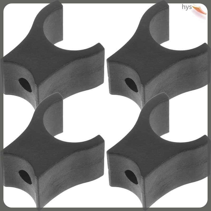 🎀 4Peças Guia Trilho Para Cadeira De Rodas ABS Plástico Preto