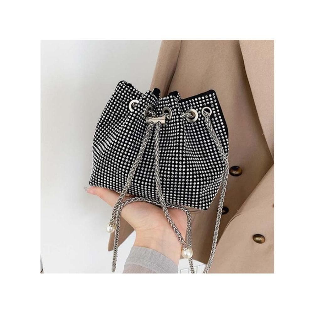 G Bolsa balde de diamante completa de ótima aparência feminina 2026 novo estilo primavera verão luz luxo corrente cravej