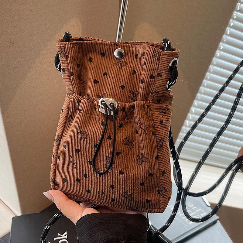 Bolsa Popular de veludo plissado para celular deste ano 2025 novo estilo arco bolsa mensageiro moda feminina bolsa de om