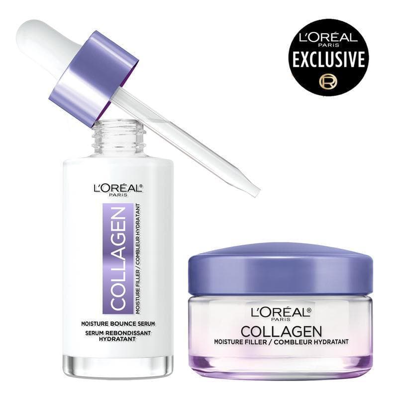 Oferta Especial: Conjunto de Hidratante Facial Diário com Colágeno e Sérum Hidratante e de Elasticidade com Colágeno, ad