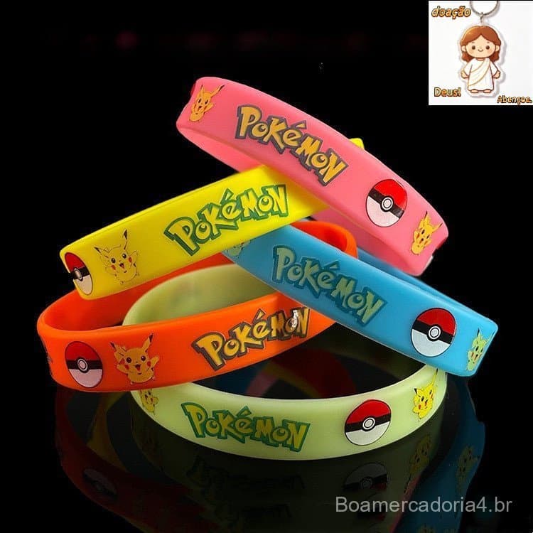 24 peças luminosas Pokemon Bracelet Acessórios para meninos e meninas Birthday Party