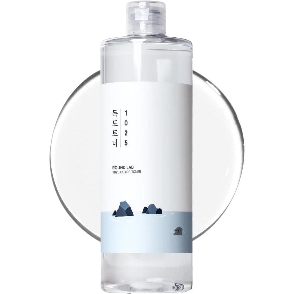 ROUND LAB 1025 Dokdo Toner 16.91 Fl Oz, Controle de Oleosidade e Redução do Excesso de Sebo, Tônico Facial Esfoliante Su