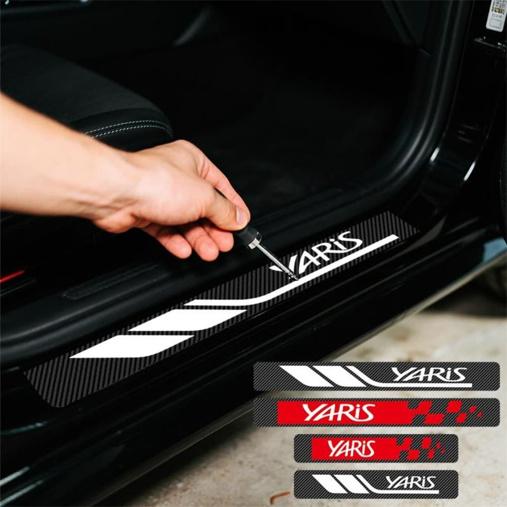 Kit 4 Peças Universal Protetor De Soleira De Porta Automotiva Acessórios Para Carro For Toyota Yaris XLS XL XS