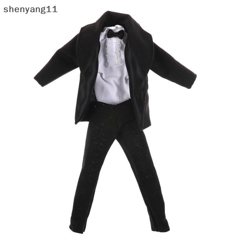 shen 1 Conjunto Terno Formal Bla Gravata Borboleta Roupas De Noivo De Casamento Smoking Para Boneca yang