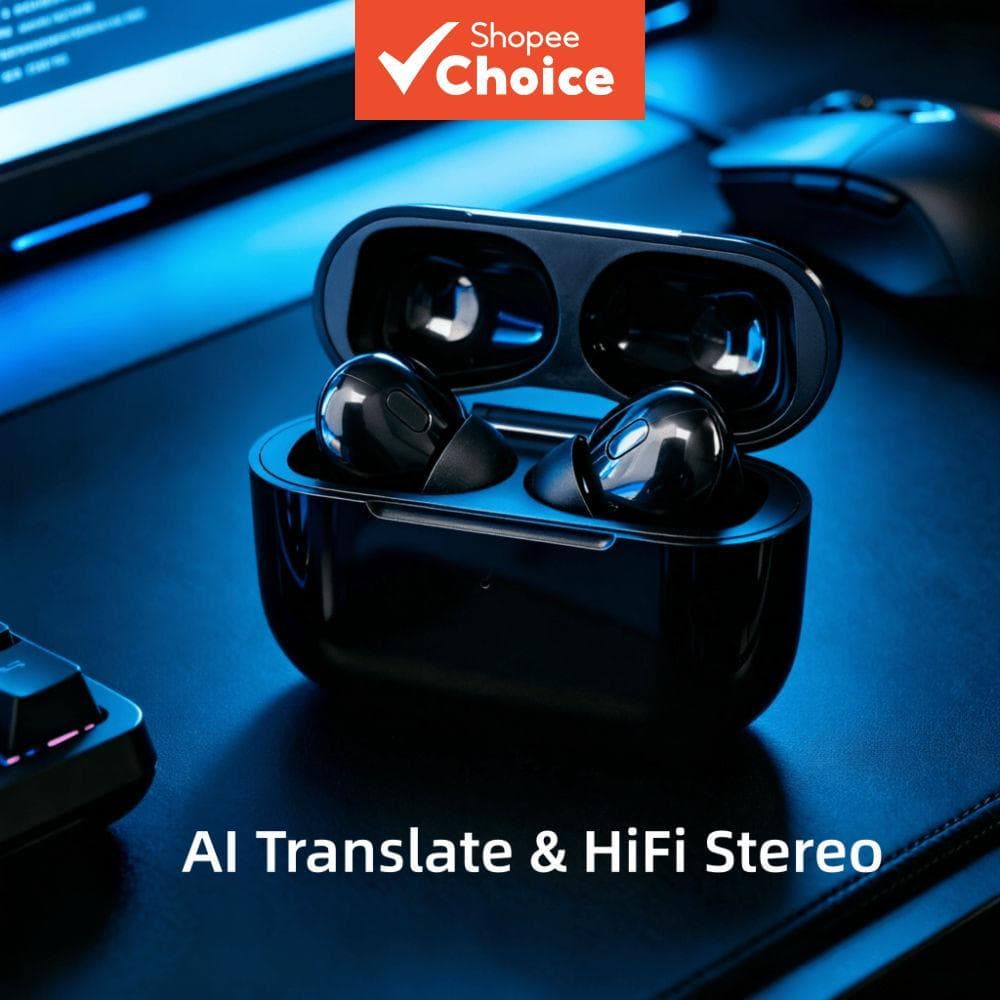 Fones De Ouvido High-End Business AI Tradução Estéreo HiFi Subwoofer Intra-Auriculares ENC Chamando Com Microfone De Alt