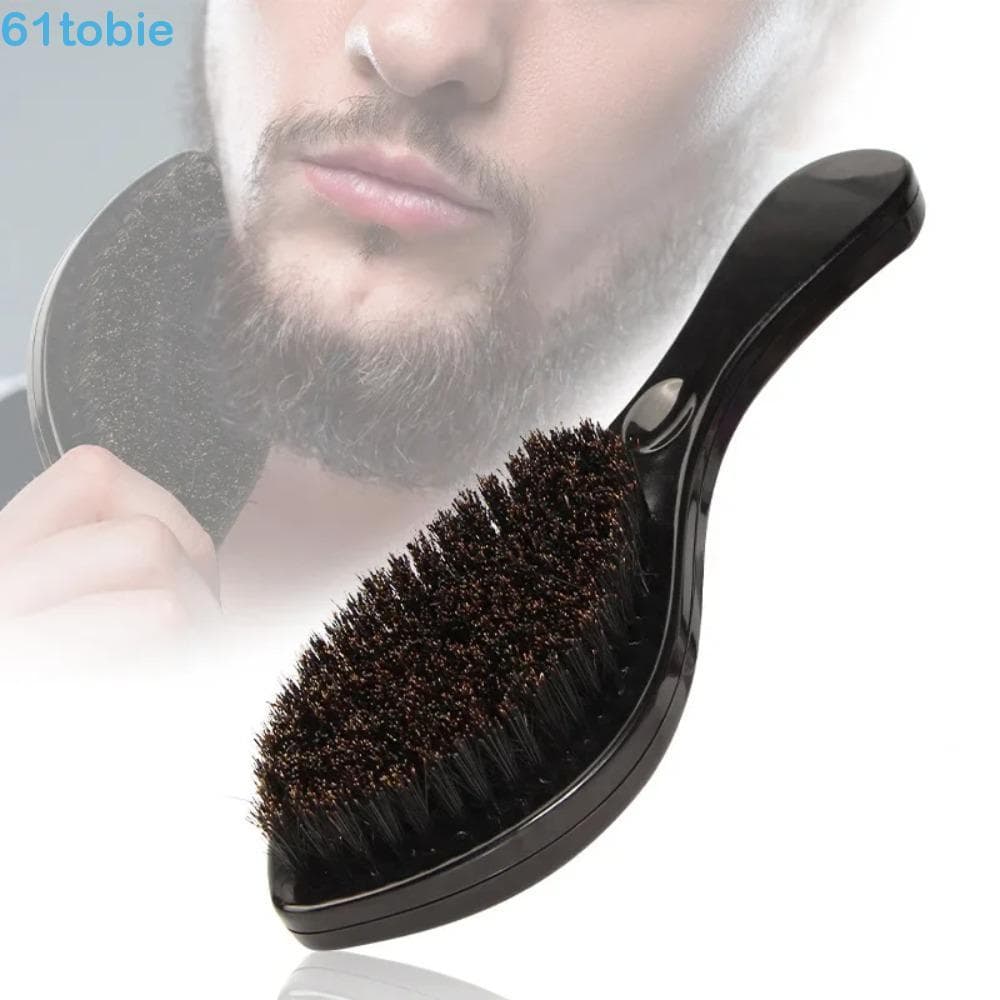 Pente De Estilo Masculino TOBIE , Barbear Para Barba Masculina Com Textura De Ondas , Escova Profissional Limpeza De Pel