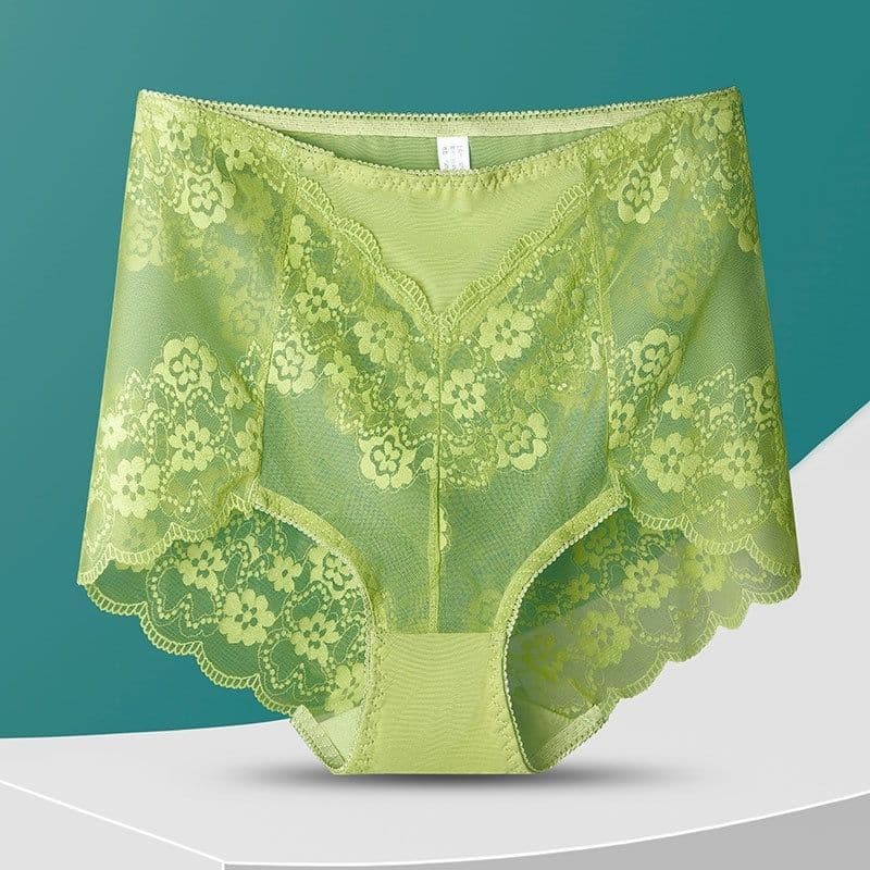 Sem costura gordura mm tamanho grande calcinha malha renda senhoras calcinha meados de alta cintura estilo fino respiráv