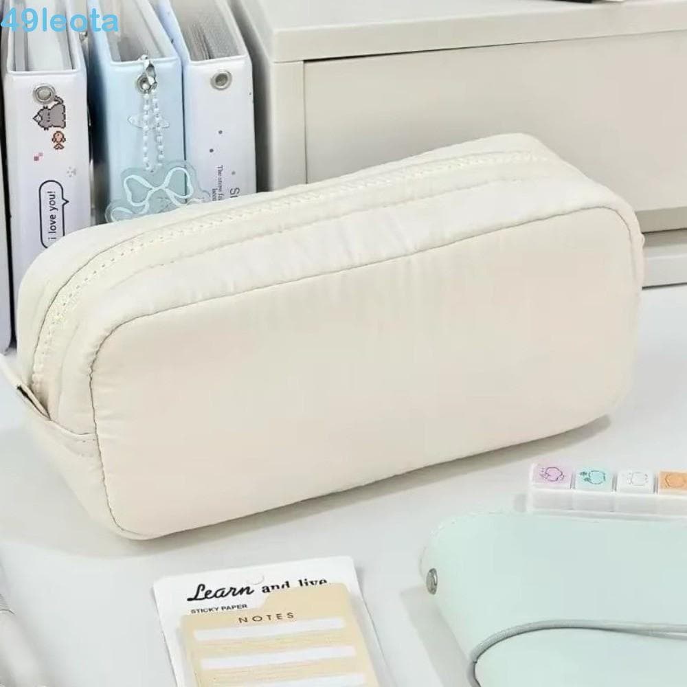 LEOTA Simplicidade Estojo Para Lápis , Bolsa Portátil Multifuncional Caneta De Cor Sólida , Grande Capacidade