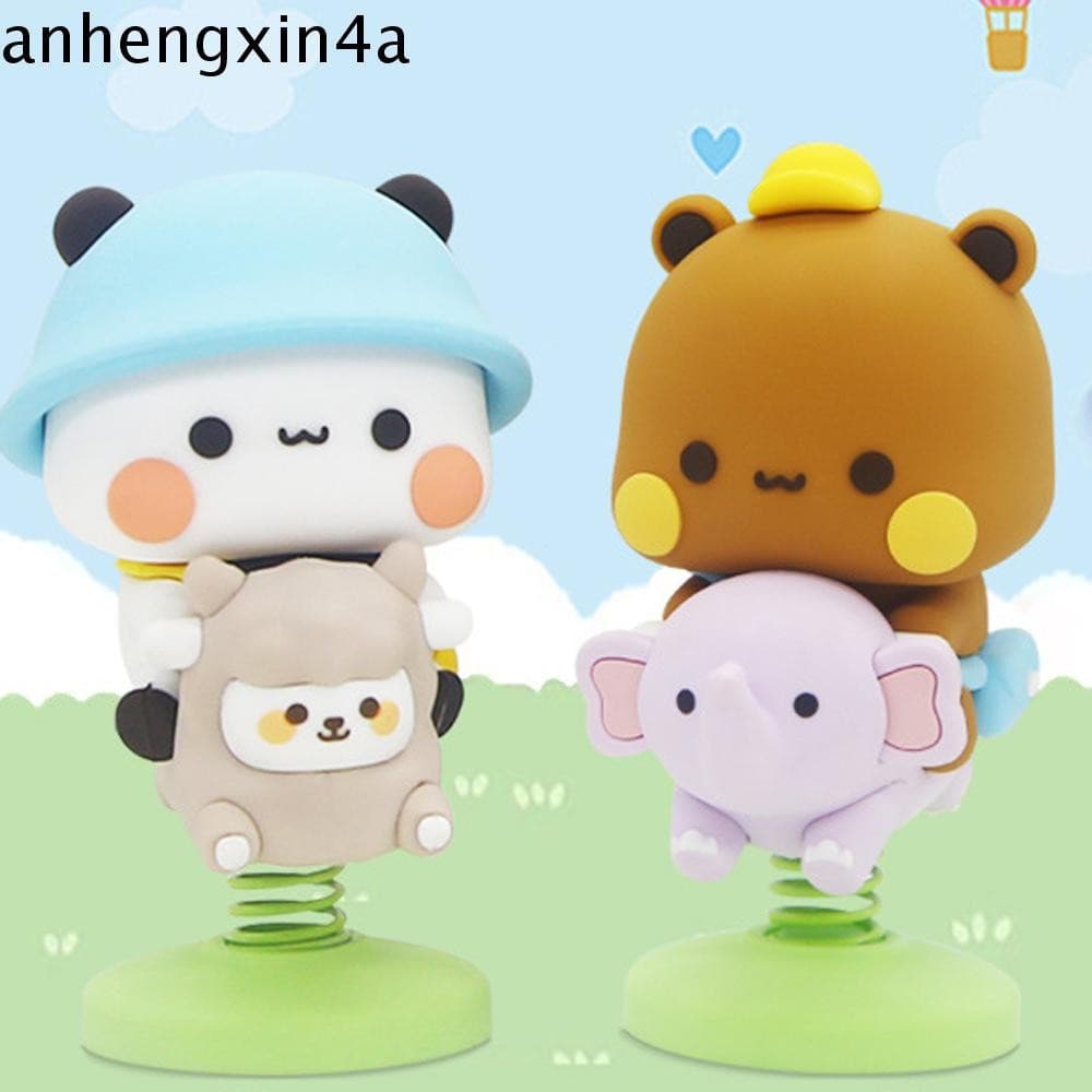 Figura De Urso ANHENGXIN Bubu Dudu Panda , Boneco Animal , Colecionável