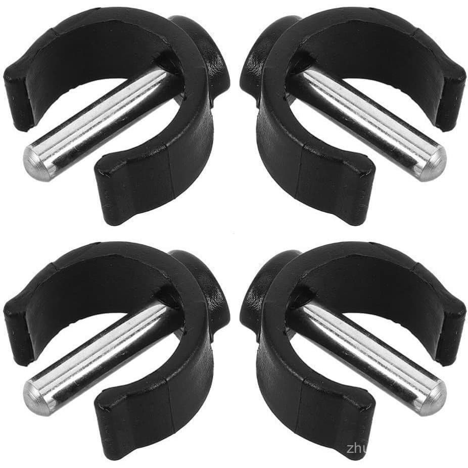 Conjunto de 4 peças Minkissy: pino de travamento para braçadeira tipo C, peças de reposição para suporte de braçadei