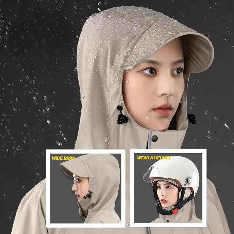 Capa de chuva para carros elétricos, motocicletas a bateria, poncho longo à prova de chuva para homens e mulheres