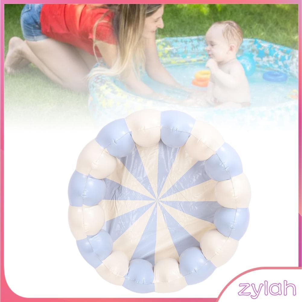 Zylah.br Piscina inflável pequena para crianças pequenas, pvc portátil, bola inflável, festa de natação, interior e