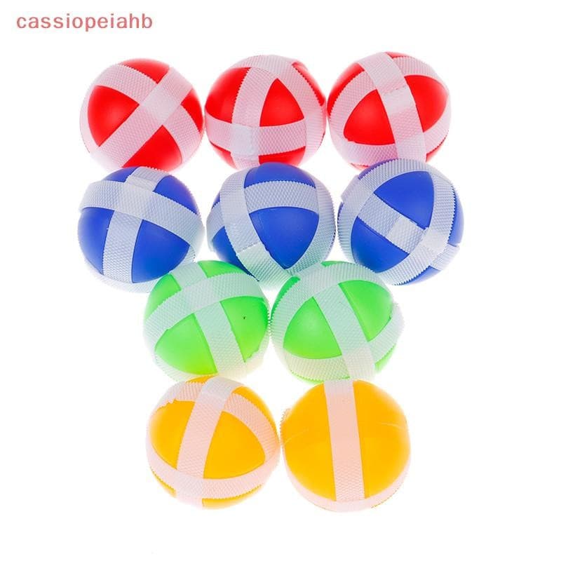 Conjunto de 10 peças de brinquedos de jogos esportivos Montessori, bolas aderentes para atividades ao ar livre.