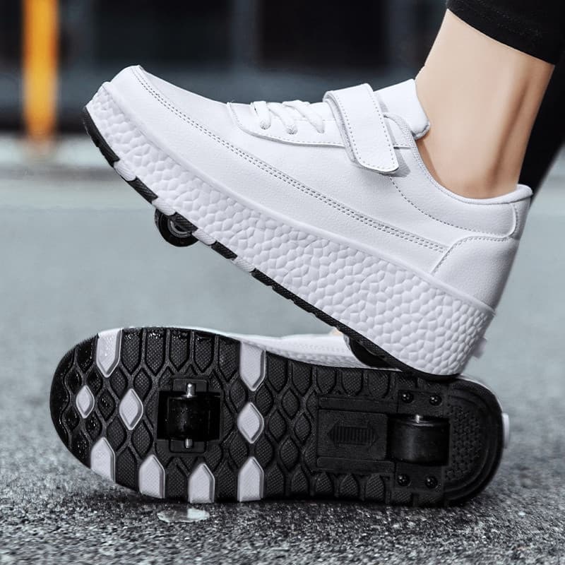 Calçados Esportivos Juvenis Patins De Salto Duplo Para Pais E Filhos Removíveis Crianças/Adultos Sapatos Heelys Com Roda