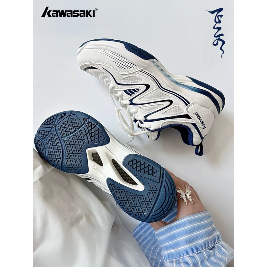 [Produtos Importados] Tênis de Badminton Profissional Kawasaki Feitian Oficial para Homens e Mulheres, Antiderrapante, A