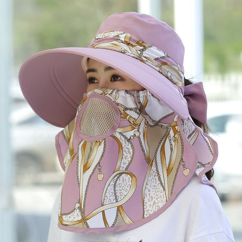 [Alta Respirabilidade] Chapéu De Sol Feminino Com Bordas Grandes, Proteção UV/Verão/Primavera/Respirável