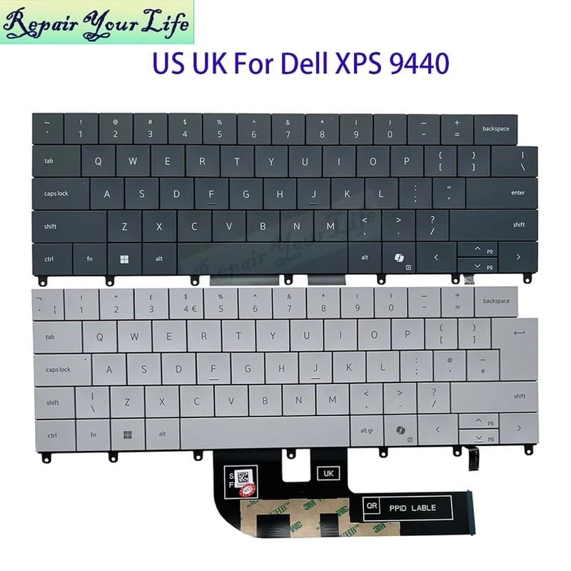 Reino Unido GB Eua Inglês Teclado Backlight Para Dell XPS 14 9440 P184G 0P66PH P66PH 0DFRF5 Portátil Retroiluminado Luz