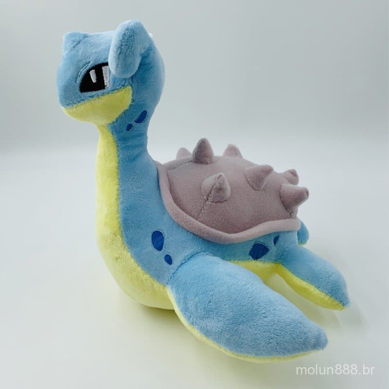 202522 Centímetros Figura de Anime Pokémon Lapras Brinquedos de Pelúcia Macios Animais de Pelúcia Bonecos de Desenhos An