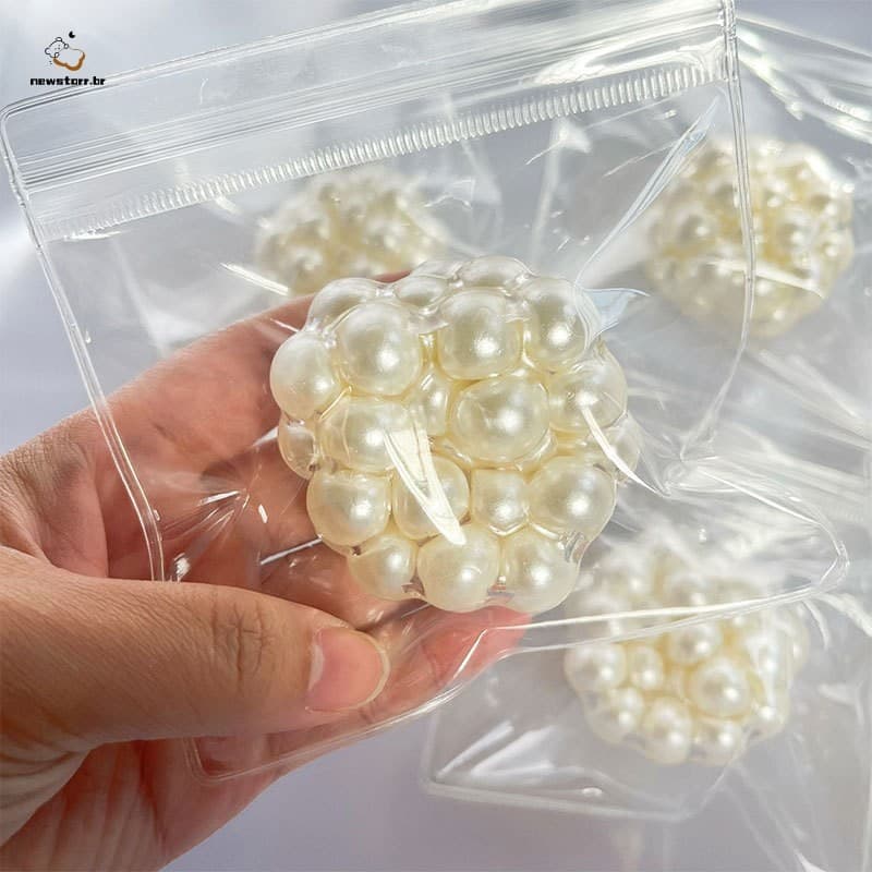 Bolas De Estresse Beliscadas Feitas À Mão-Brinquedos Criativos De Descompressão Com Ruído E Espetos Modeláveis