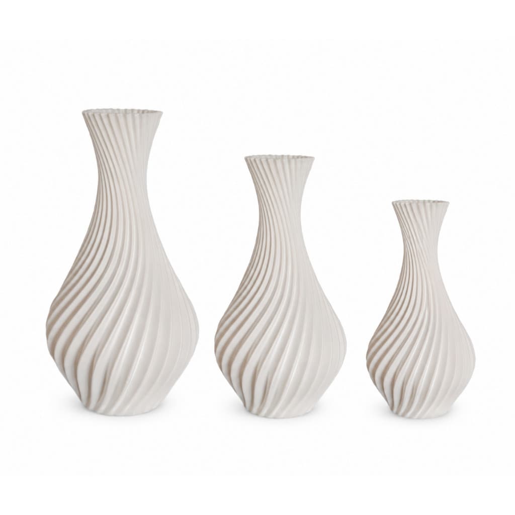 Kit 3 Vasos Decorativos | Vasos Modernos Minimalistas para Sala, Quarto e Decoração Aesthetic