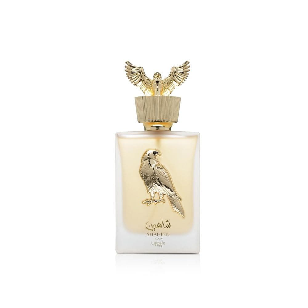 Perfume Lattafa Pride Shaheen Gold de Longa Duração para Homens e Mulheres Eau De Parfum 100ml