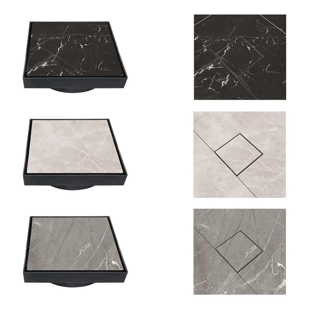Ralo Oculto 10x10 Invisivel 5 Cores Piso e porcelanato banheiros Quintal Sacadas