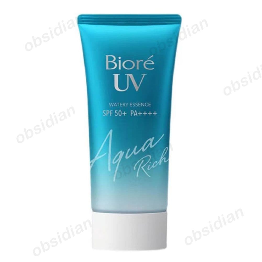 Protetor solar à base de água BIORE, de longa duração, ideal para férias na praia. Suave e hidratante. Altamente