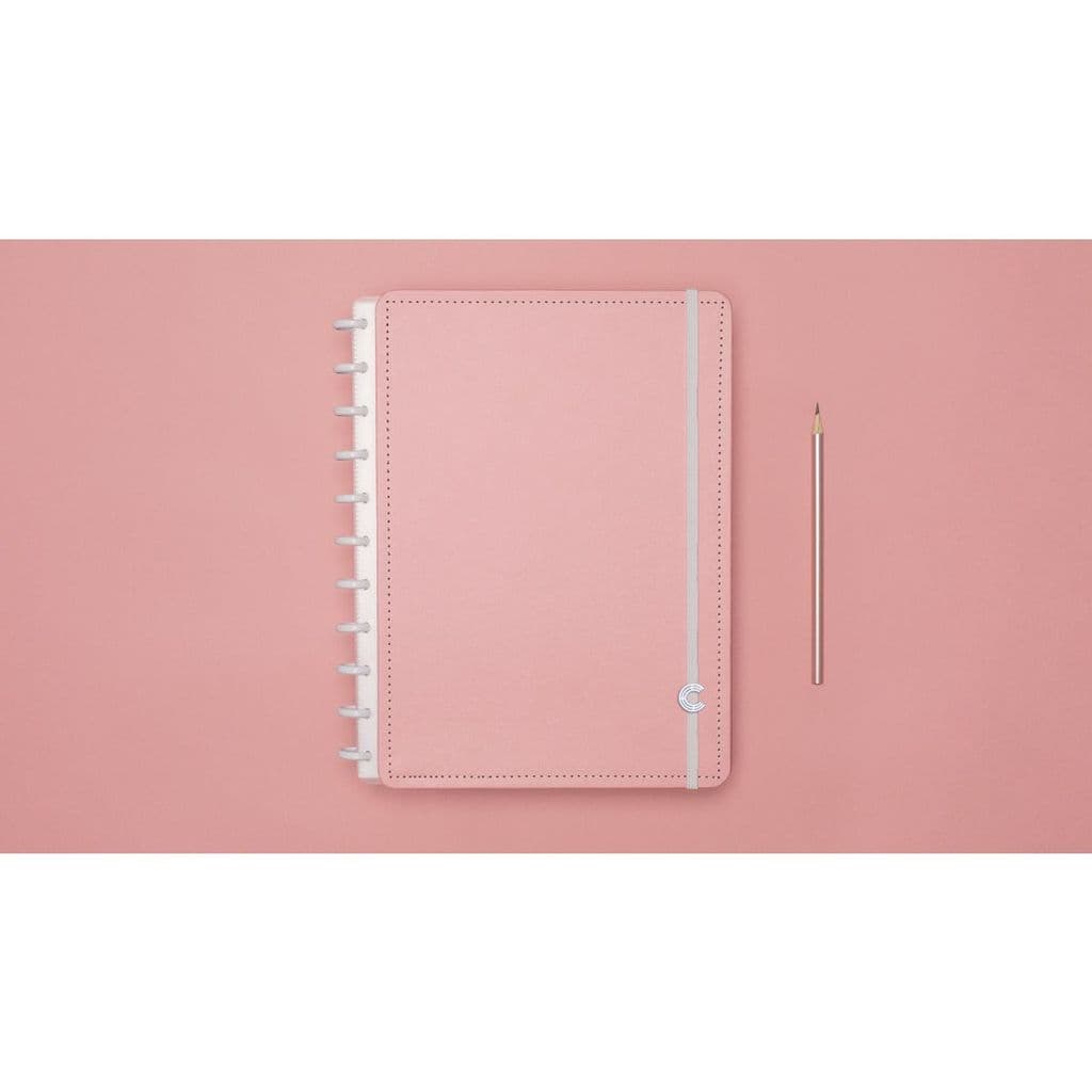 Caderno Inteligente Grande Rose Pastel 80FLS.