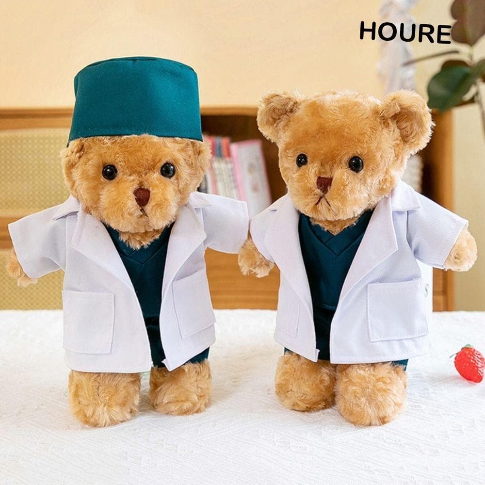 Hora Doutor Urso Recheado , Hospital Casaco Branco Enfermeira Pelúcia , 30cm Uniforme Fofo Animal De