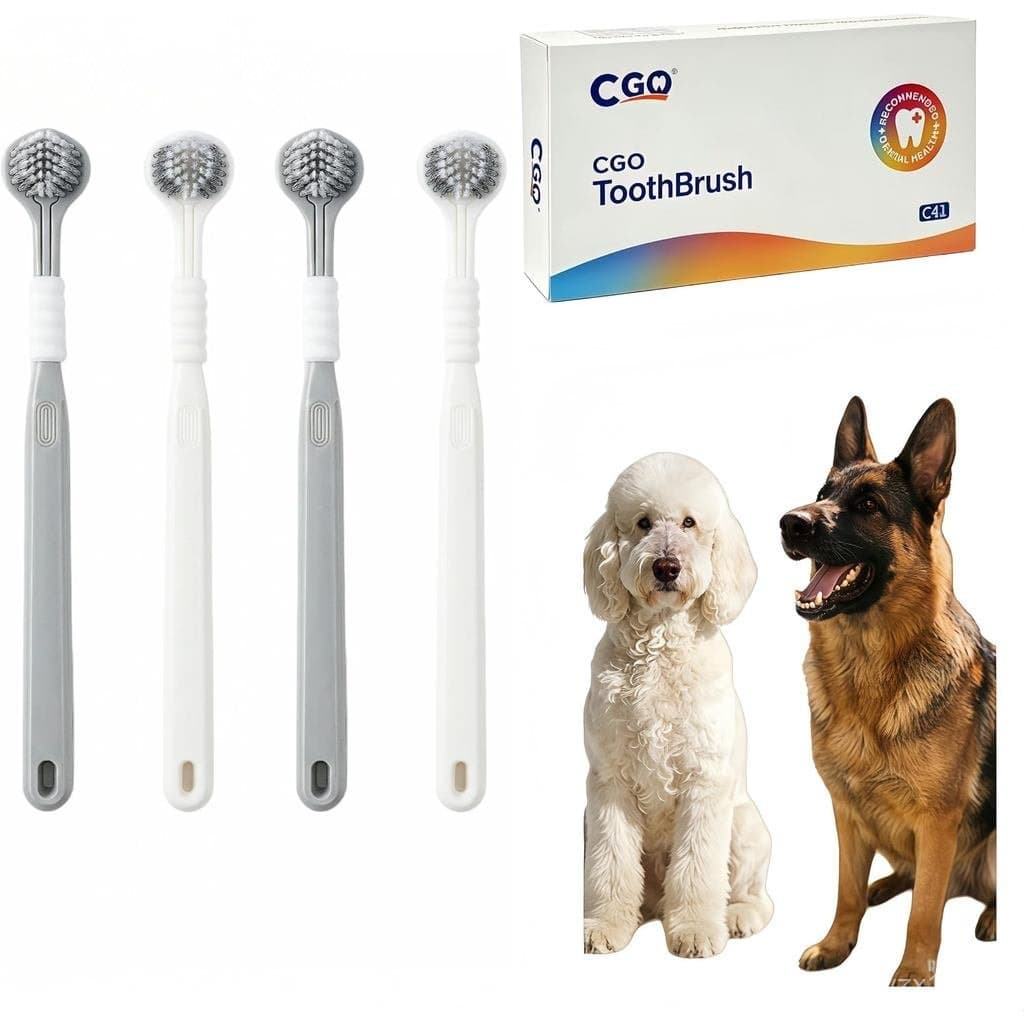 Conjunto de 4 escovas de dentes CGO de cerdas macias, conjunto de escovas suaves para cuidados com os dentes e a boca, a
