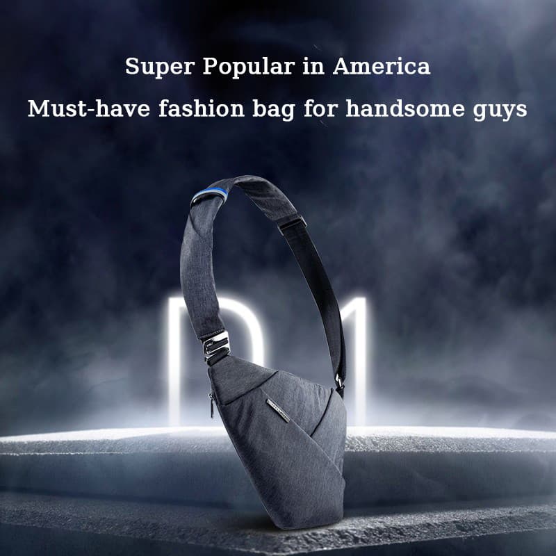 【Design Moderno】[Ideal Para Motociclistas] Bolsa Masculina De Peito/Esporte/Viagem/Compacta