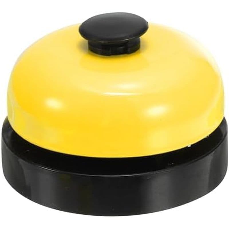 PATIKIL Desk Call Bell 2.5 " De Diâmetro , Campainha Frontal De Mesa De Jantar Para Serviço Com Construção Antiferrugem