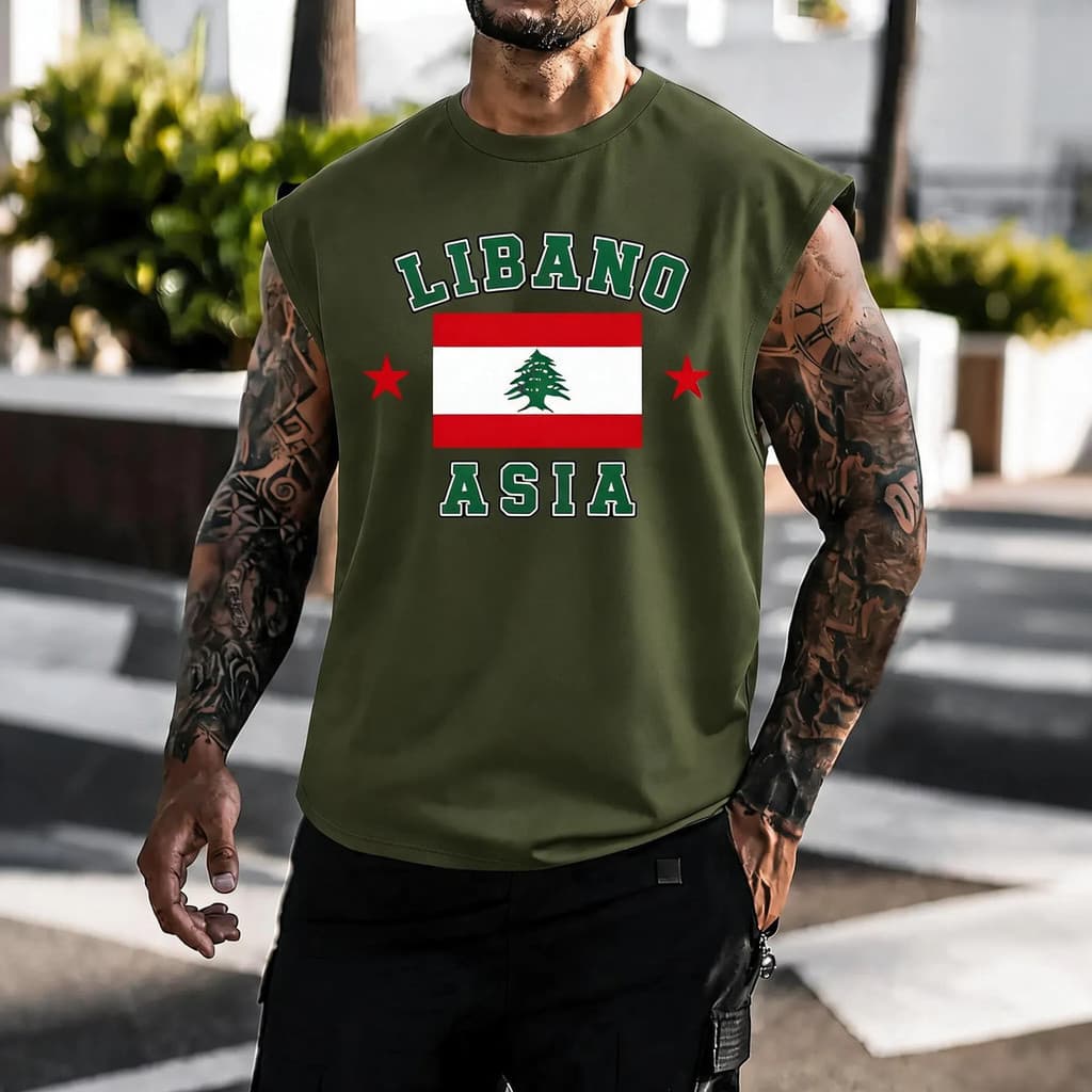 Cavada Regata Camisa Continentes Libano Asia