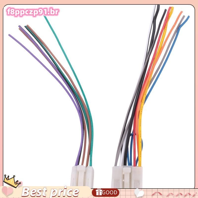 Chicote De Fiação Estéreo Universal Para Reprodutor De Cd , Adaptador De Fio , Plugues De Rádio Pós-Venda , 1 Par De Cab