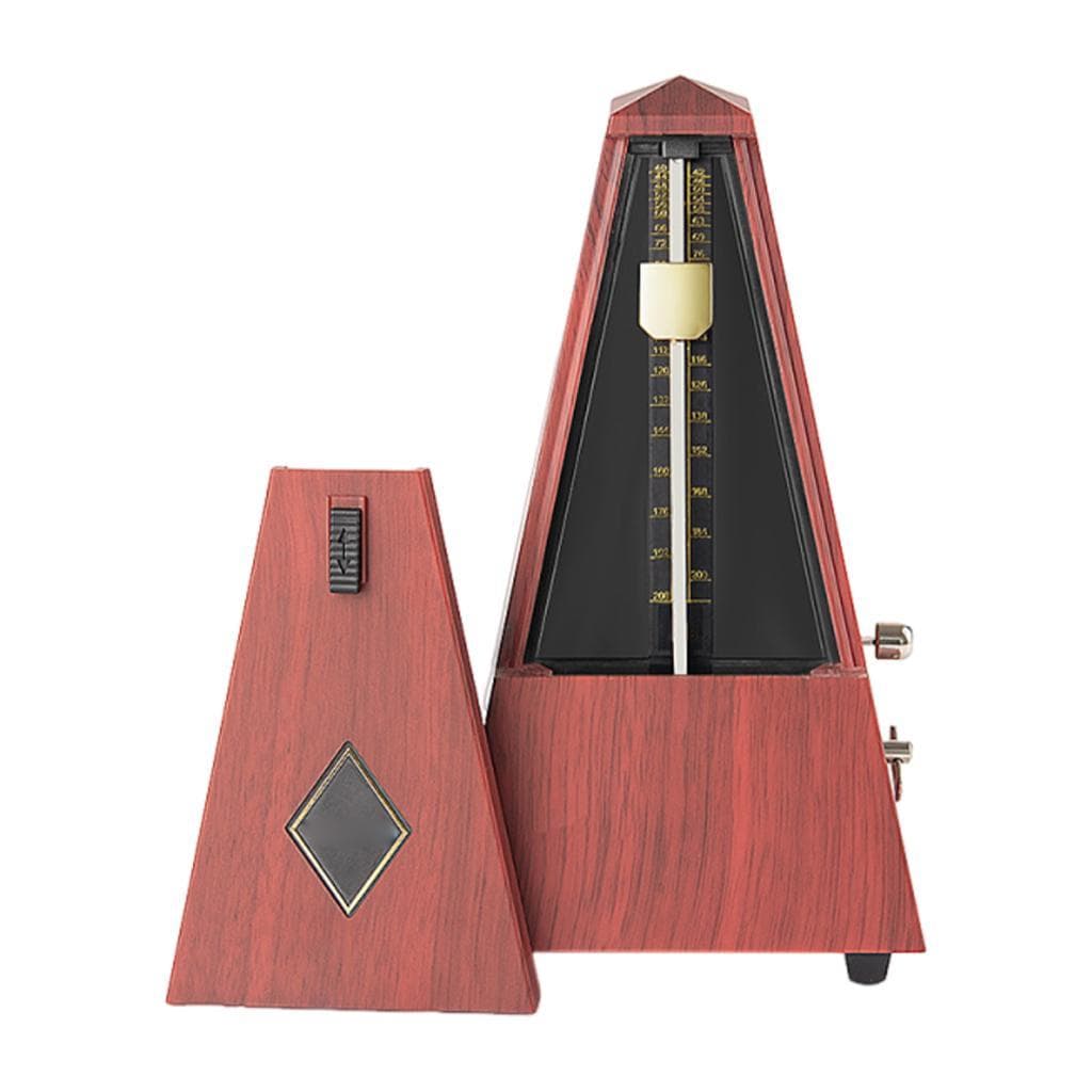 Daconovo metrônomo mecânico portátil estilo torre batida precisa para piano guitarra tambor estúdio de música (grão