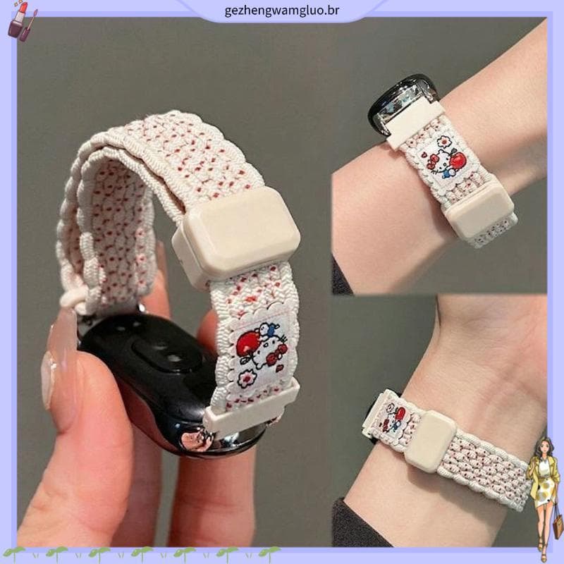 Adequado para Apple iwatchUltra 2KT gato pulseira magnética trançada de alto valor 98 Xiaomi 9pro8Pro