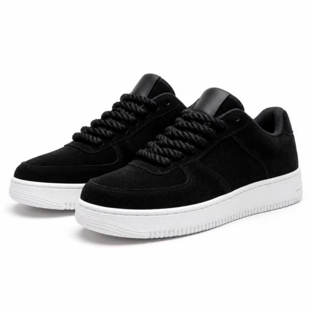 Tênis Casual Masculino Preto Sneaker Sola Alta Confortável para Trabalho e Passeio 34 ao 43