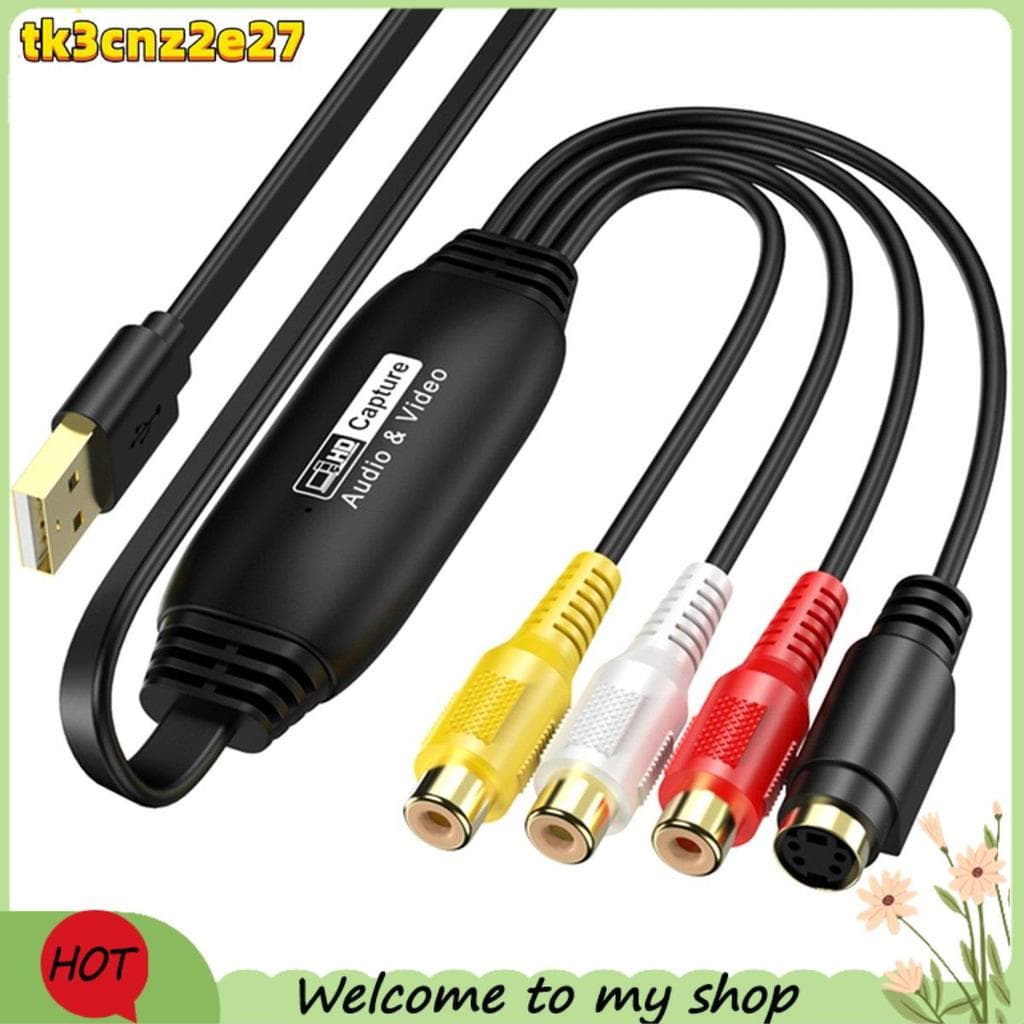 Captura De Vídeo USB Para Conversor Digital Placa De Áudio E 2.0 Sistema De Suporte De DVD De TV Fácil De Usar
