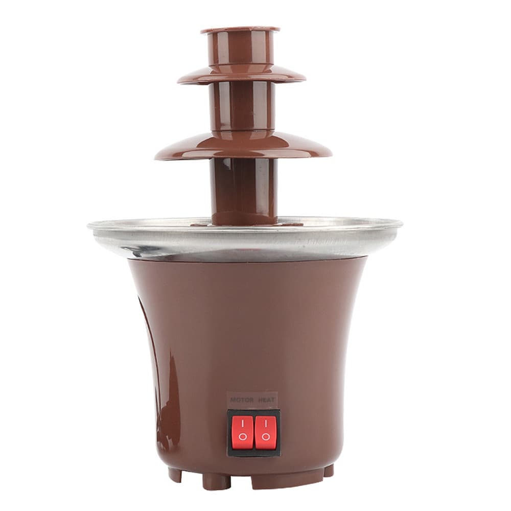 Máquina de lava de fondue para fonte de chocolate doméstica de três camadas para torre de fusão US 110V
